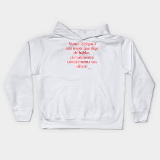 Her Lips (spanish) Kids Hoodie